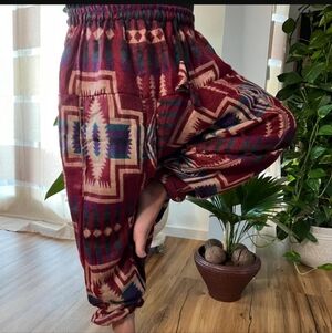 Ark Imports 100% Wool Harem Pants One Size
